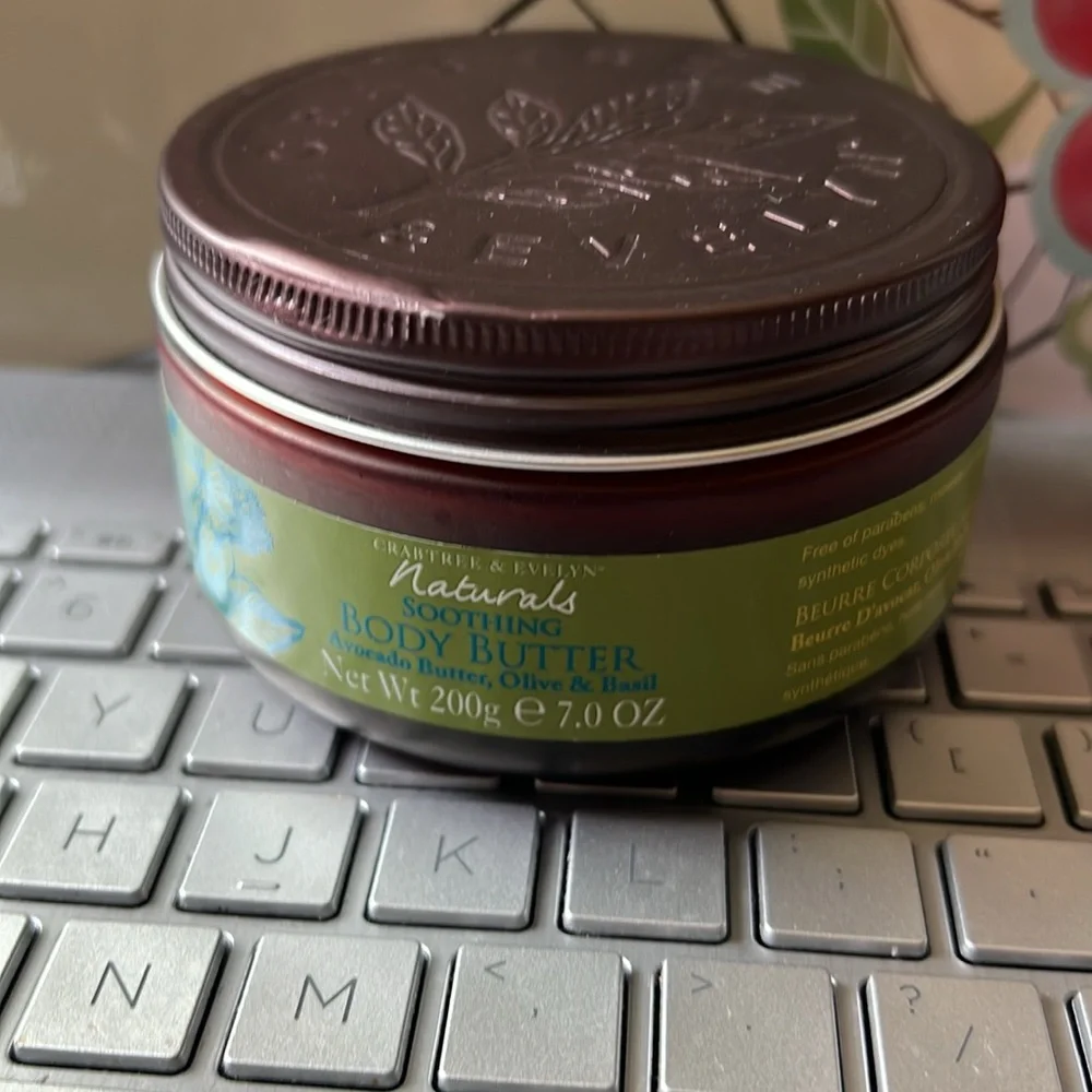 Crabtree Naturals Botanical Body Butter in Avocado Butter, Olive & Basil 7 oz
